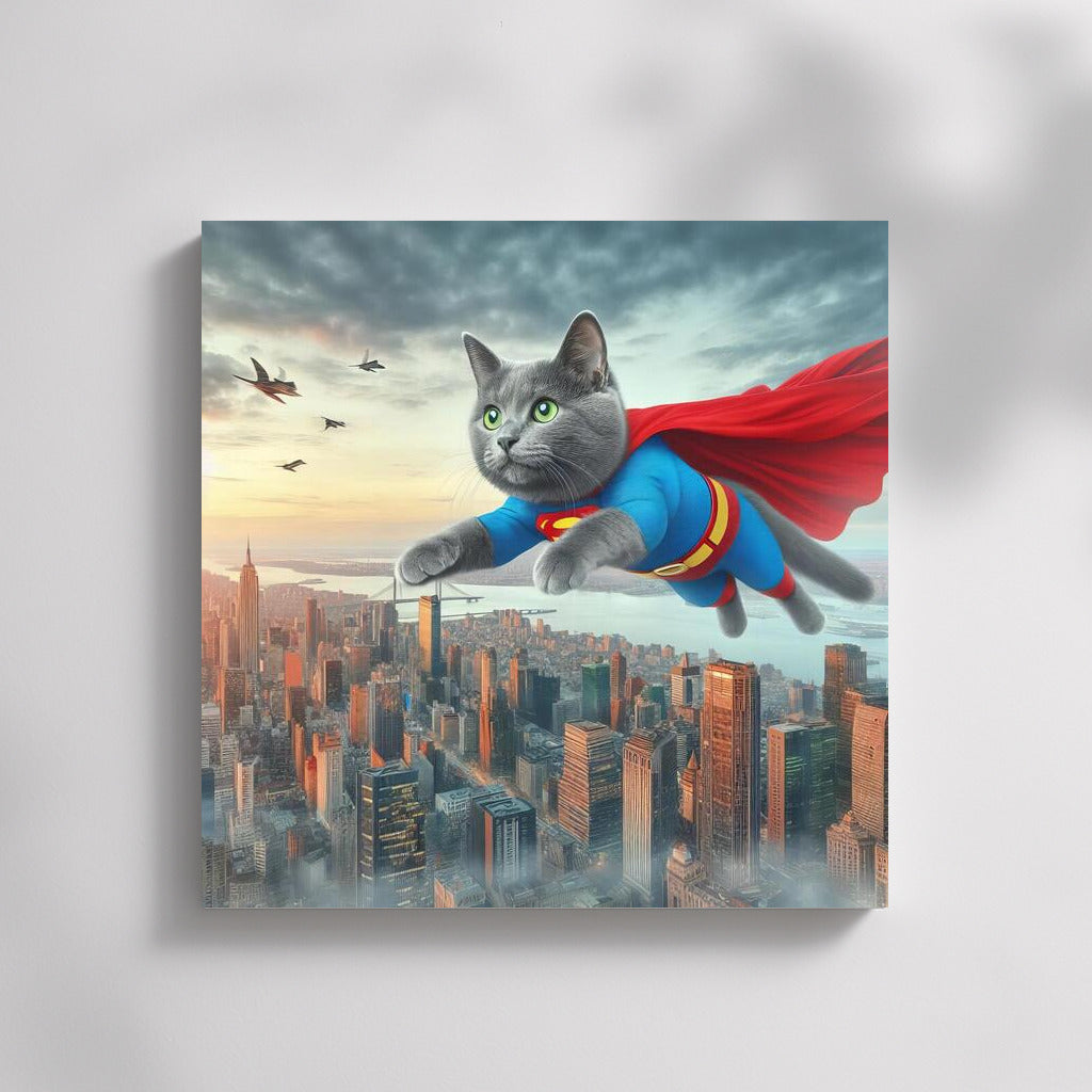 Hero Cat Russian Blue: Savior of the City