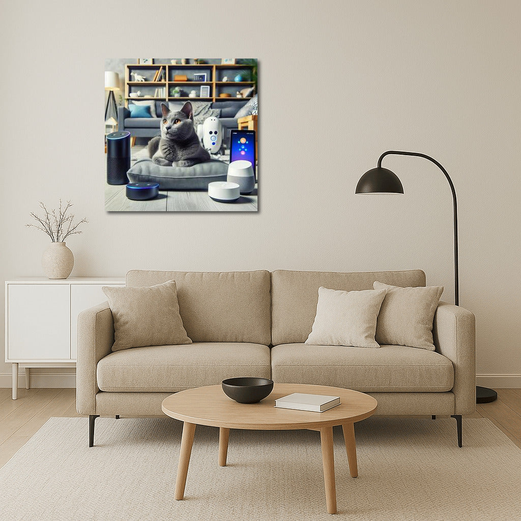 Russian Blue in Technodom: The Style of the Future on Your Wall