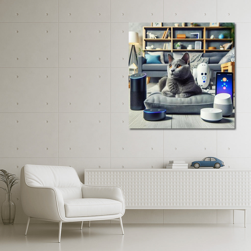 Russian Blue in Technodom: The Style of the Future on Your Wall