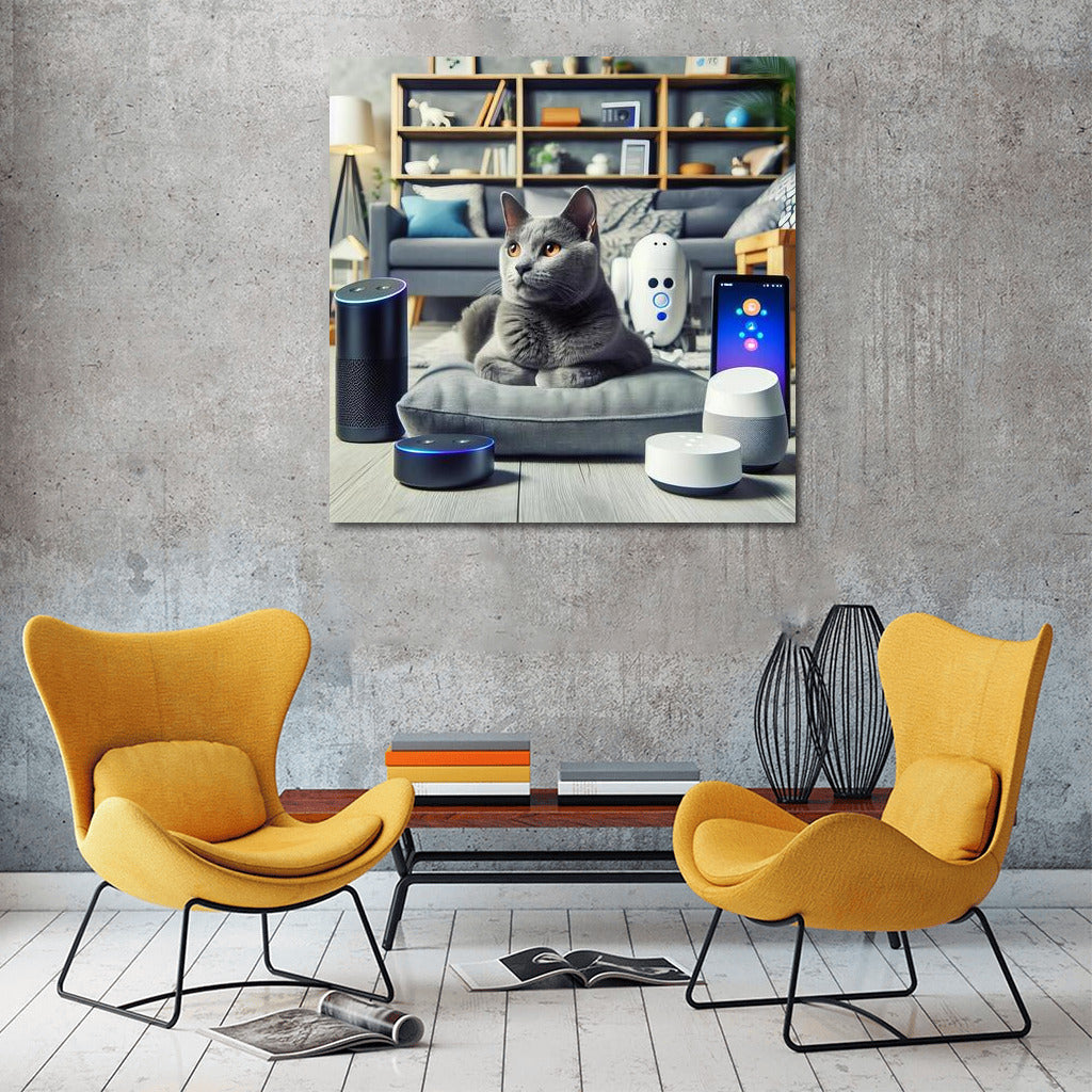 Russian Blue in Technodom: The Style of the Future on Your Wall