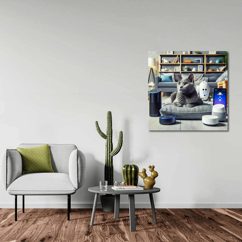 Russian Blue in Technodom: The Style of the Future on Your Wall