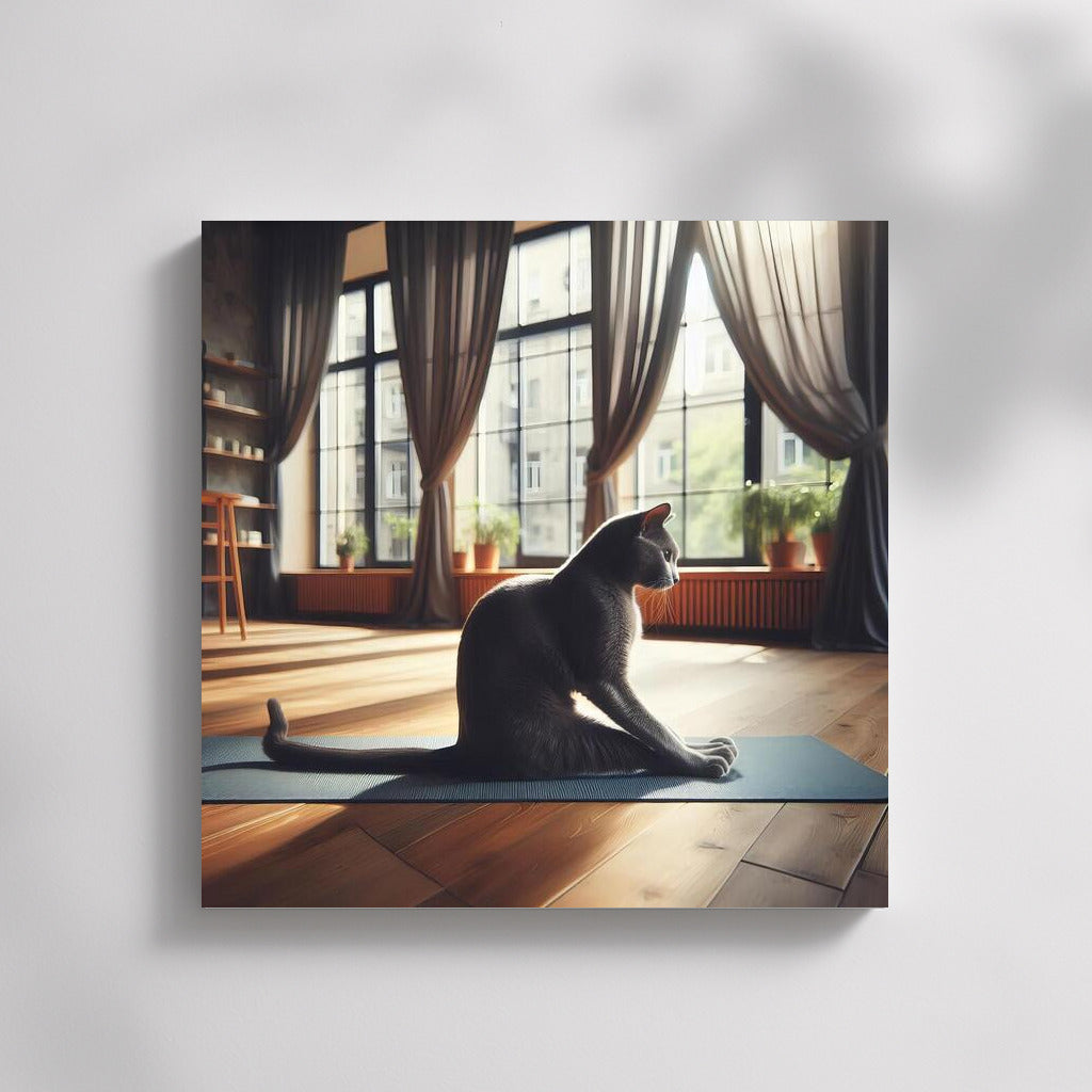 Russian Blue Yoga Studio 3: Yoga in a Sunny Interior