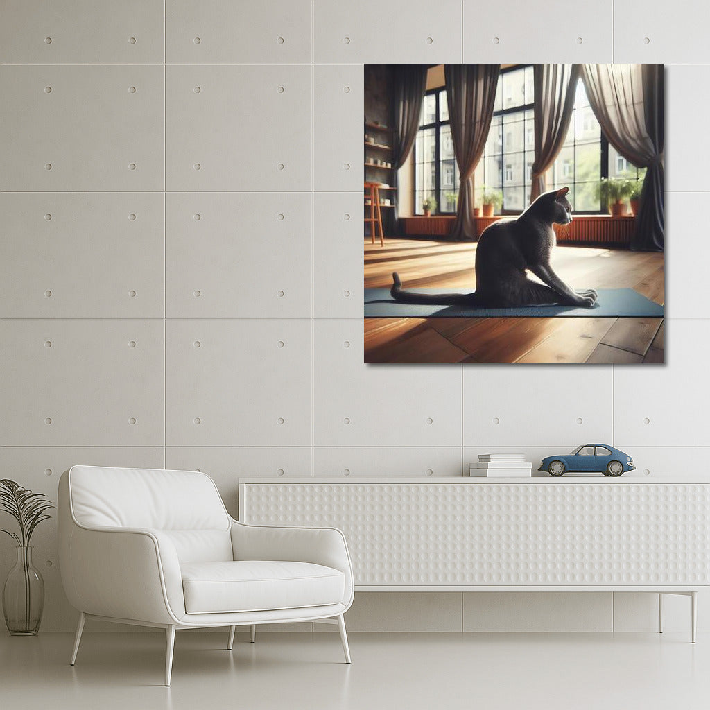 Russian Blue Yoga Studio 3: Yoga in a Sunny Interior