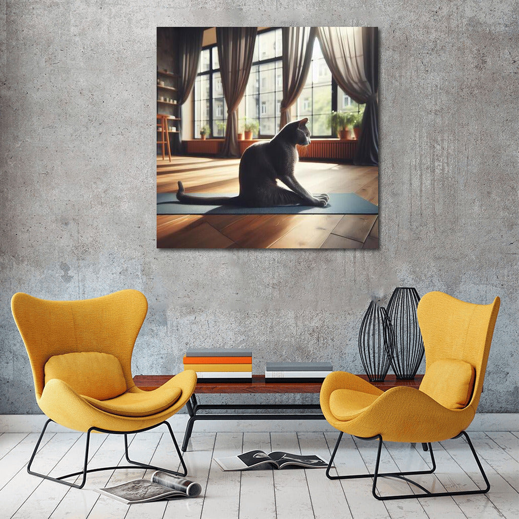 Russian Blue Yoga Studio 3: Yoga in a Sunny Interior