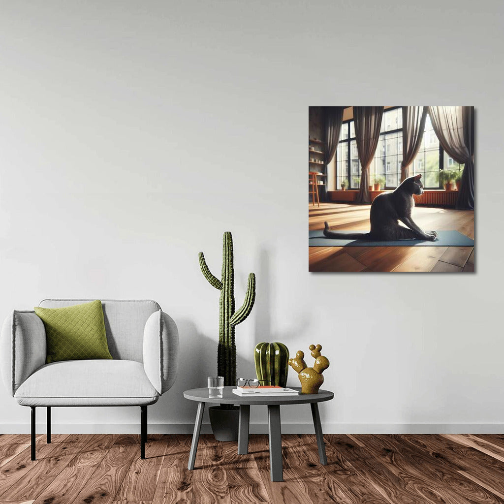 Russian Blue Yoga Studio 3: Yoga in a Sunny Interior