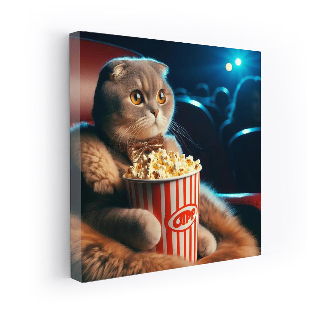 Scottish Fold in Cinema: Popcorn and Film Show
