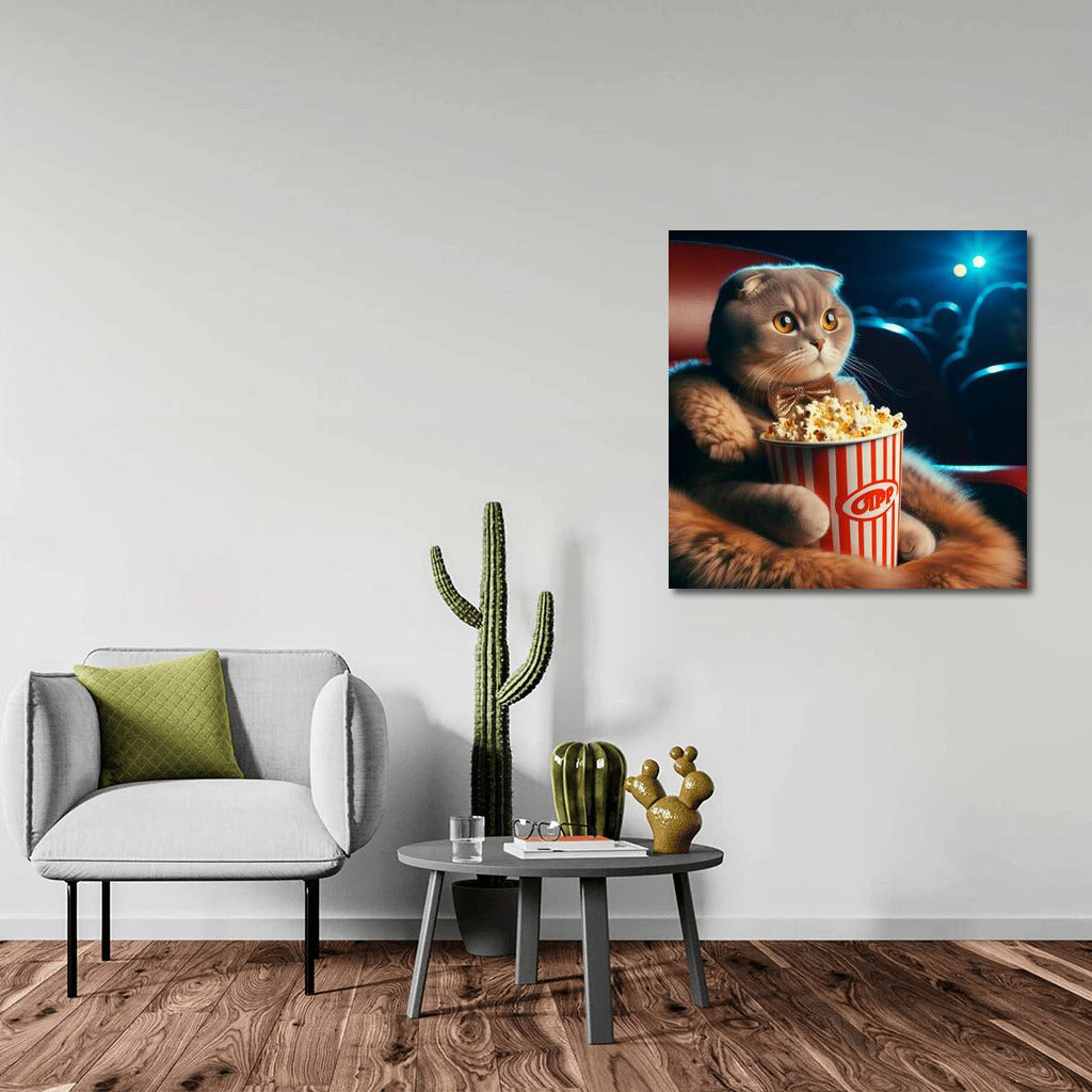 Scottish Fold in Cinema: Popcorn and Film Show
