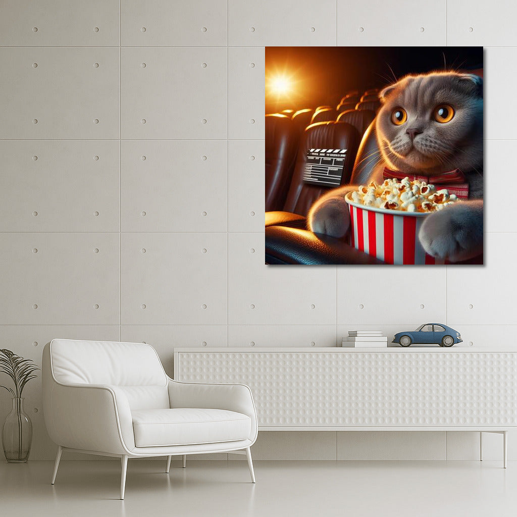 Scottish Fold Cat in the Movies: Popcorn and the Movie