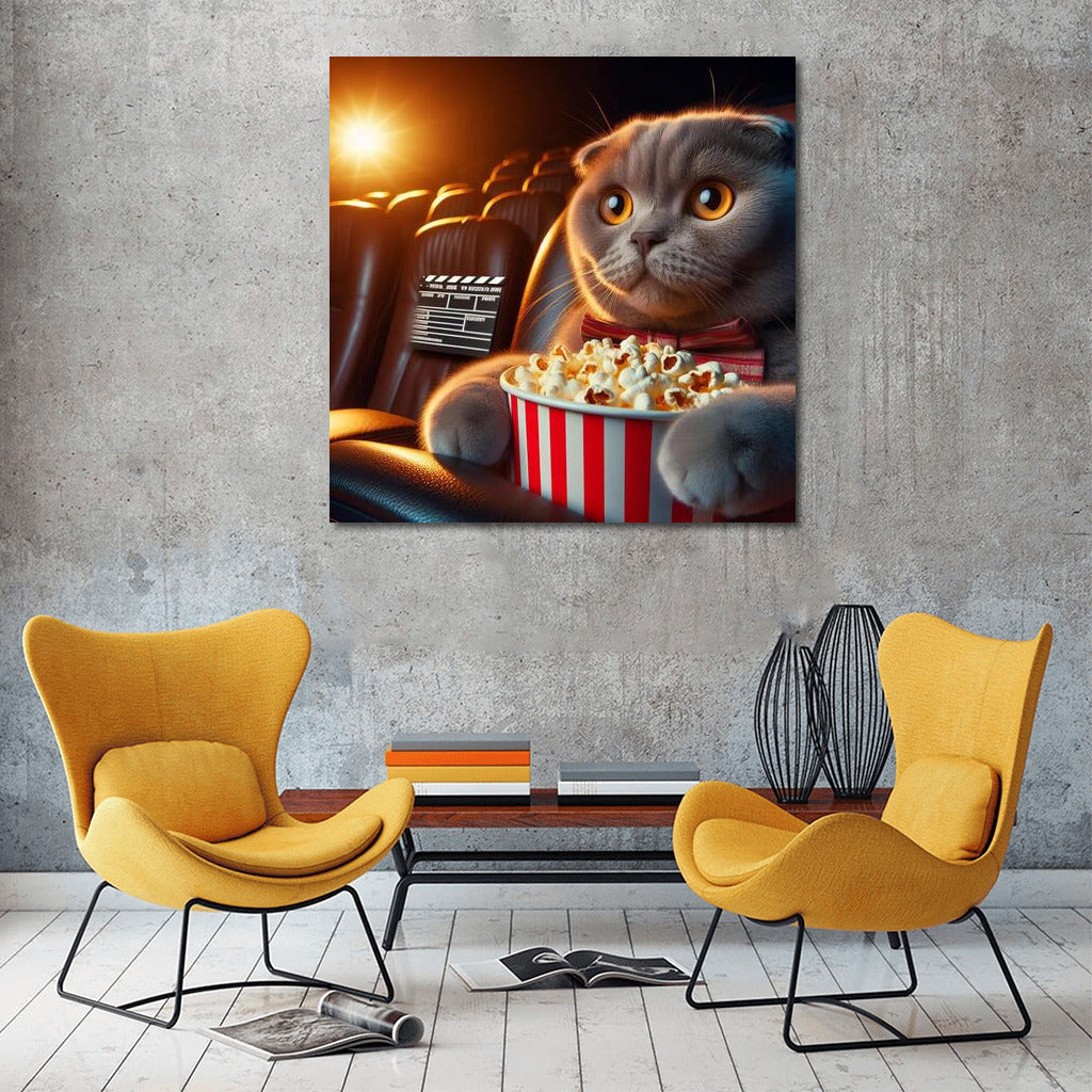 Scottish Fold Cat in the Movies: Popcorn and the Movie
