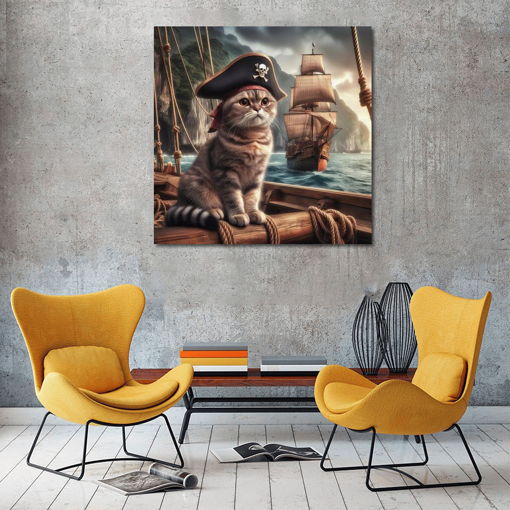 Captain Scottish Fold: Pirate Adventures at Treasure Island