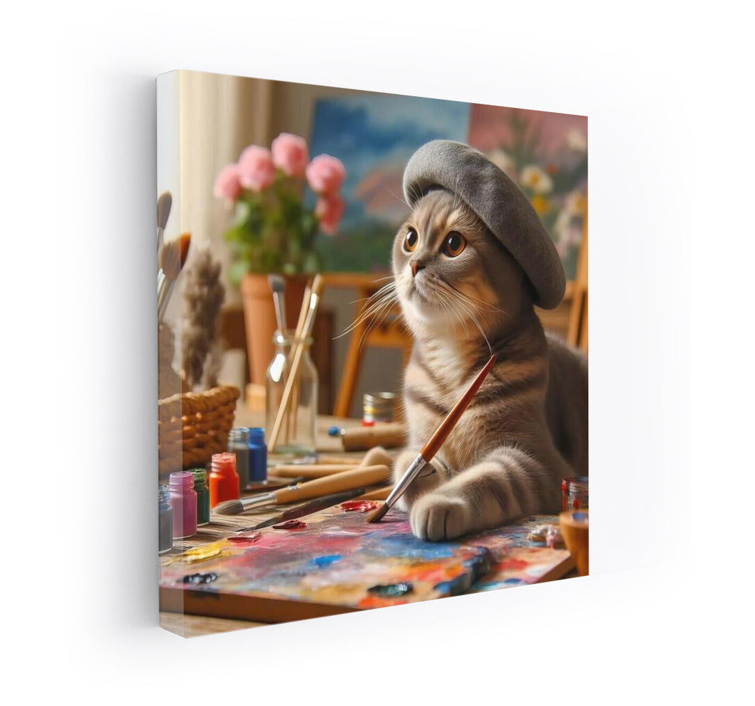 Scottish Fold Artist: Wonders on Canvas