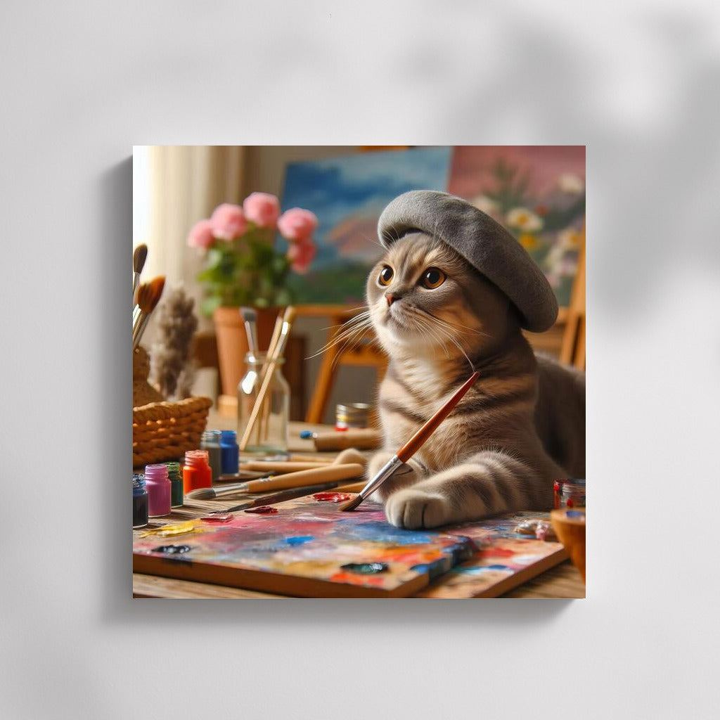 Scottish Fold Artist: Wonders on Canvas
