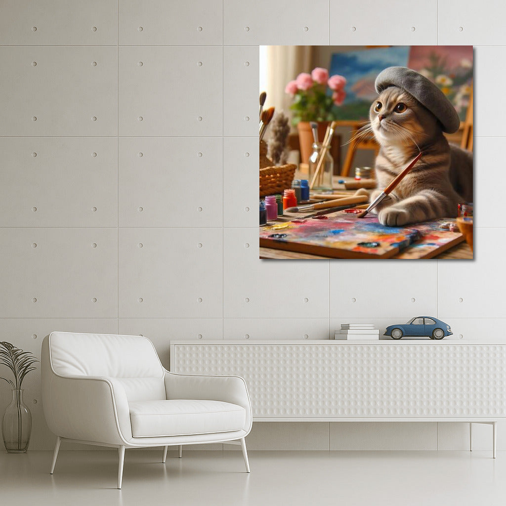 Scottish Fold Artist: Wonders on Canvas