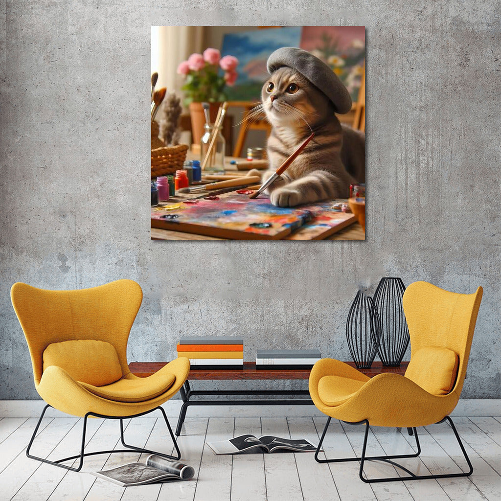Scottish Fold Artist: Wonders on Canvas