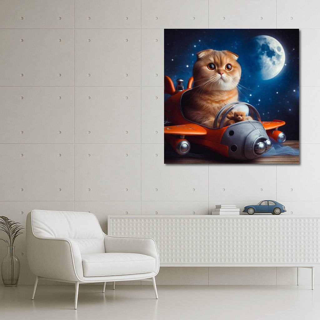 Moonwalker: Scottish Fold in a Stellar Odyssey