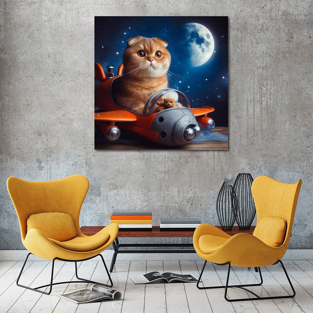Moonwalker: Scottish Fold in a Stellar Odyssey