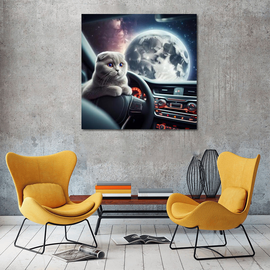 Scottish Fold on the Moon: A Space Odyssey #4