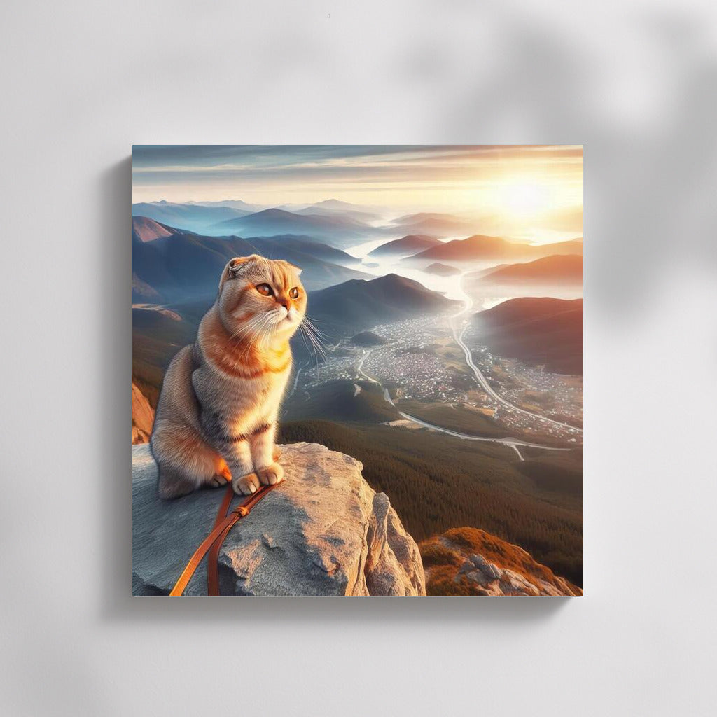 Scottish Fold on Top: A View of Freedom