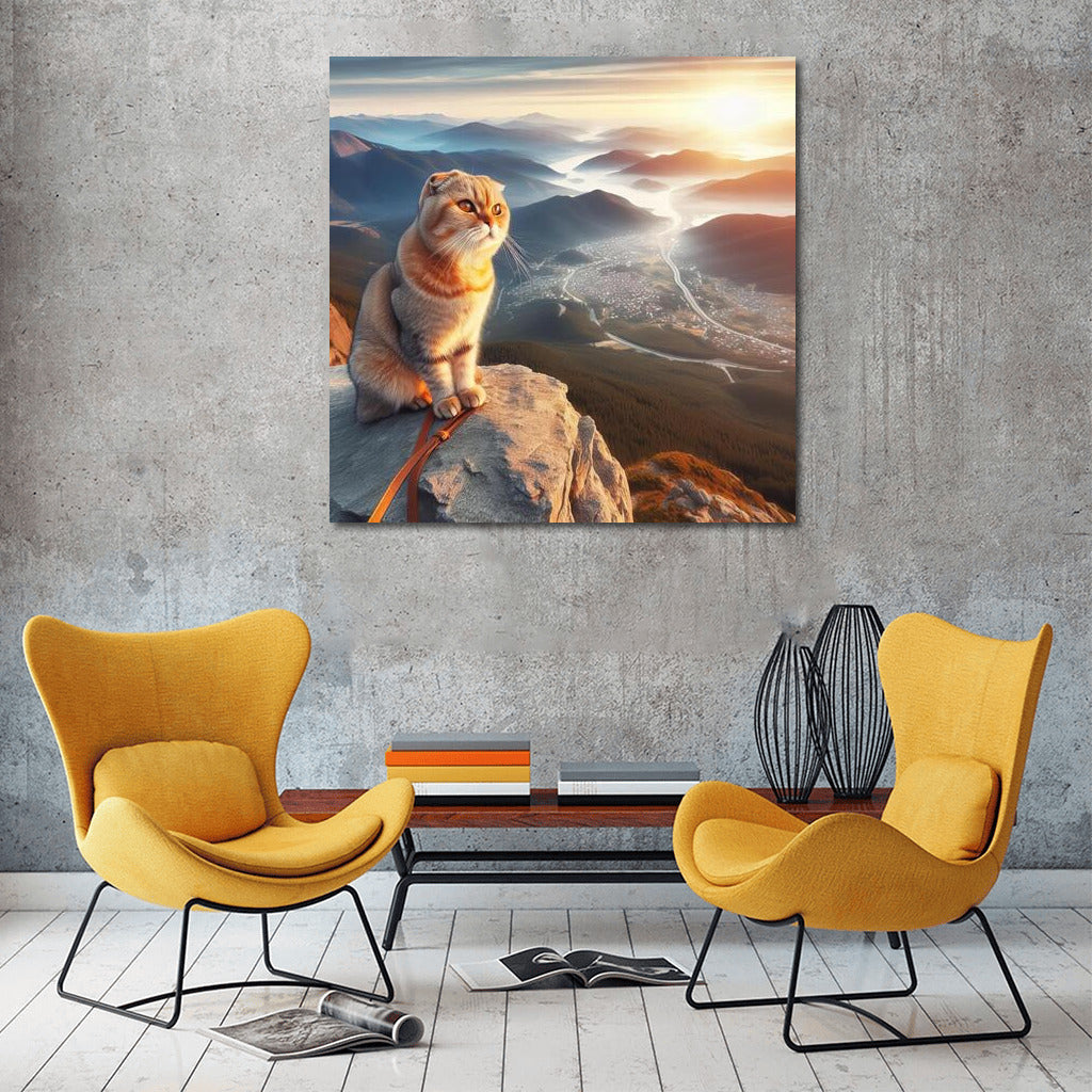 Scottish Fold on Top: A View of Freedom