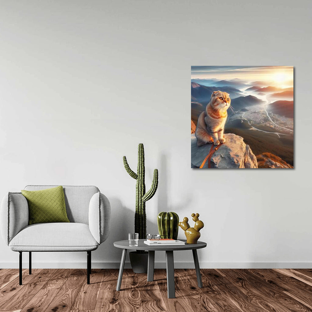 Scottish Fold on Top: A View of Freedom