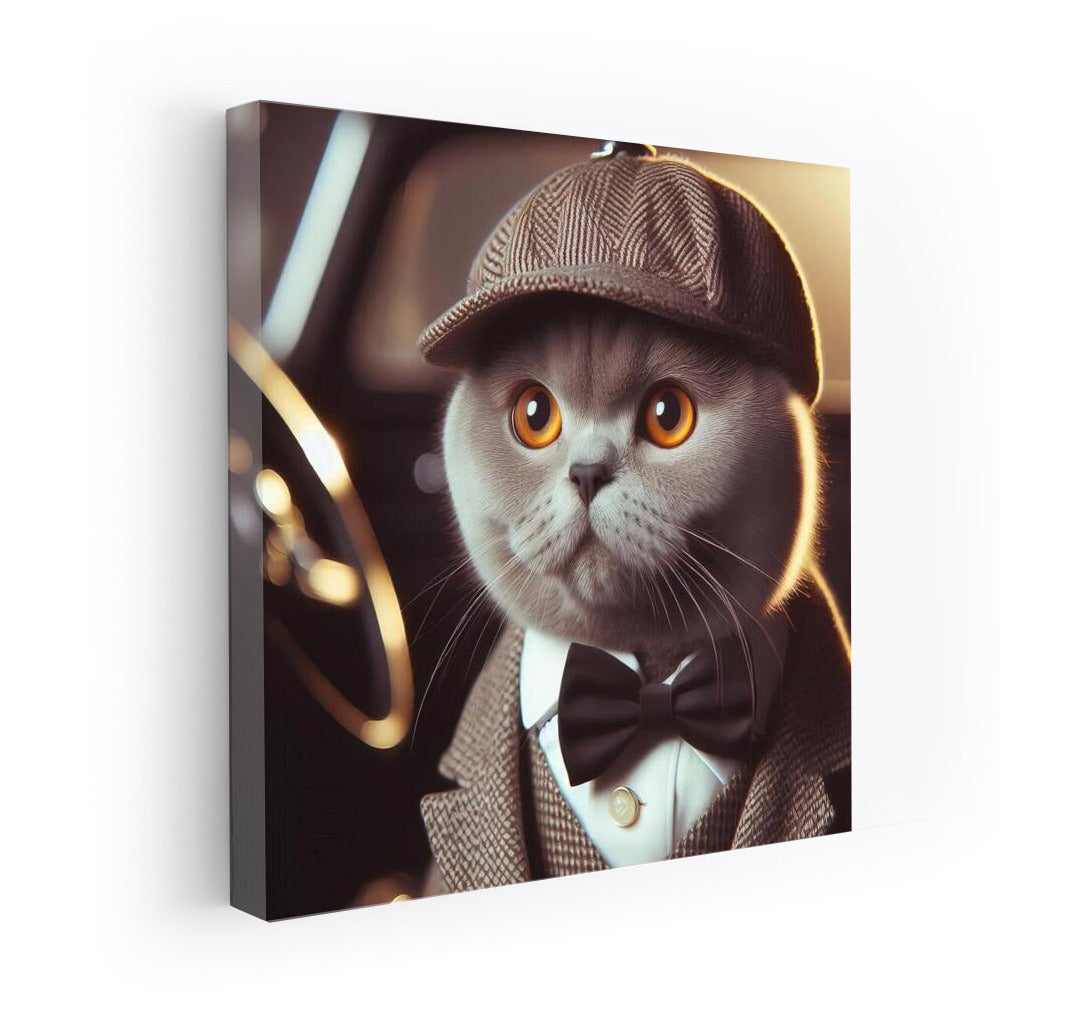 Retro Scottish Fold Cat Detective: Mystery in the Ears