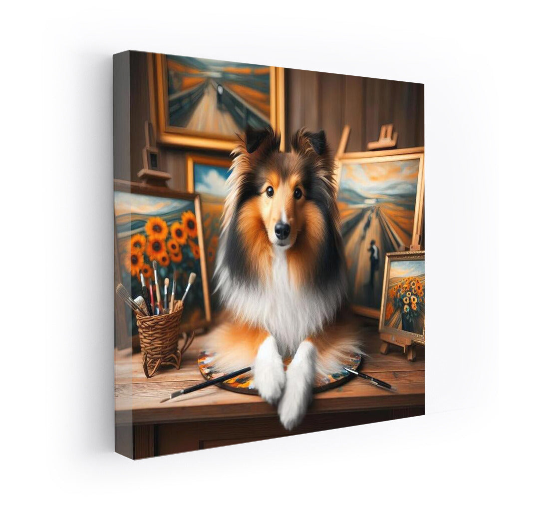 Sheltie's Journey: A Living Bridge Between Masterpieces