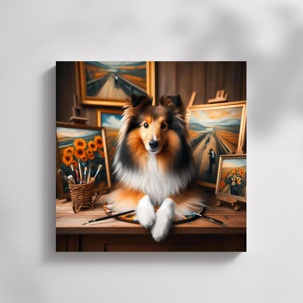 Sheltie's Journey: A Living Bridge Between Masterpieces
