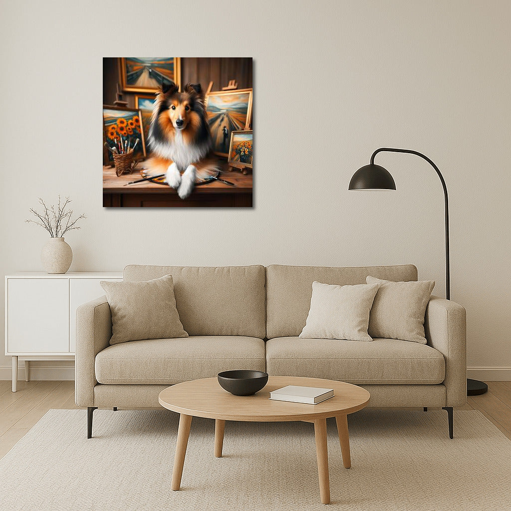 Sheltie's Journey: A Living Bridge Between Masterpieces