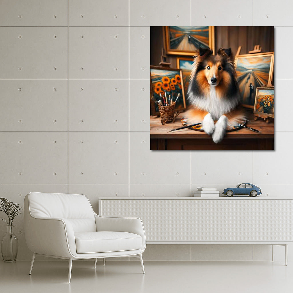Sheltie's Journey: A Living Bridge Between Masterpieces