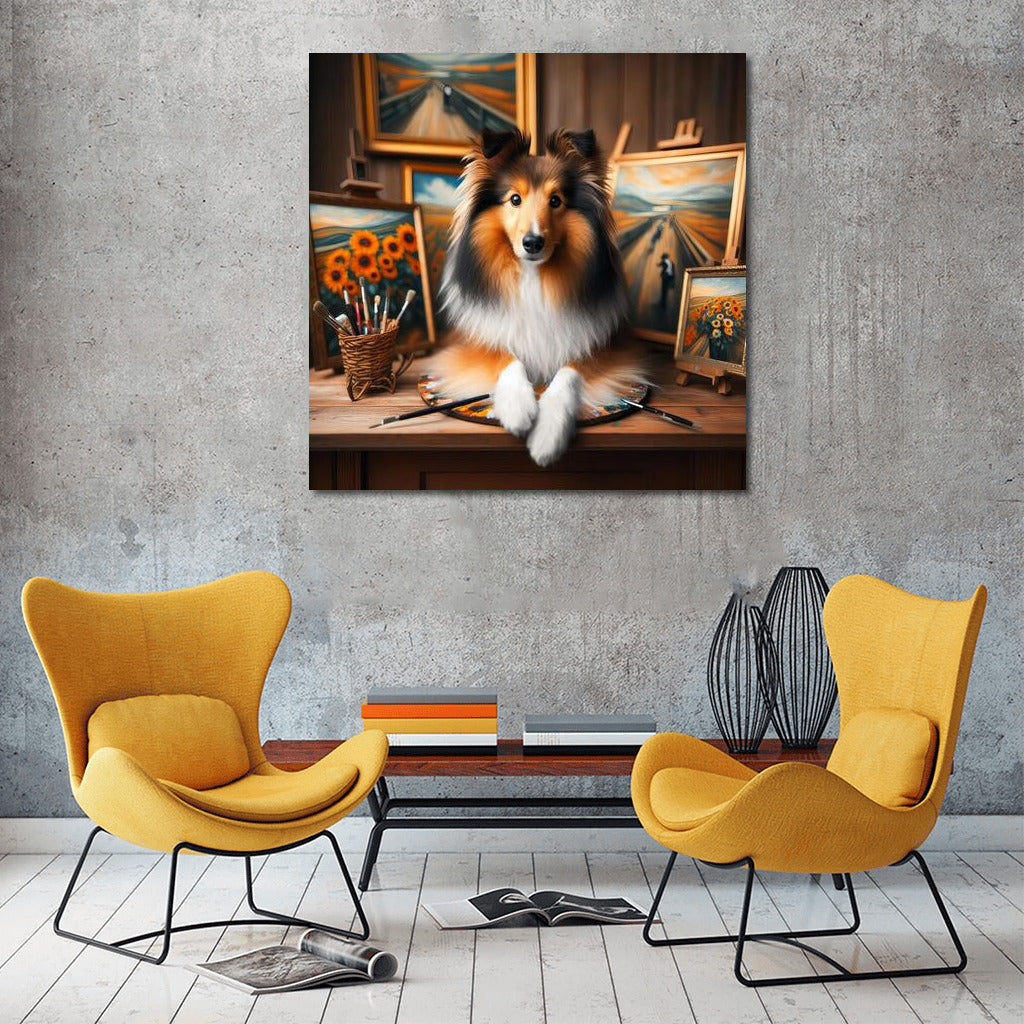Sheltie's Journey: A Living Bridge Between Masterpieces