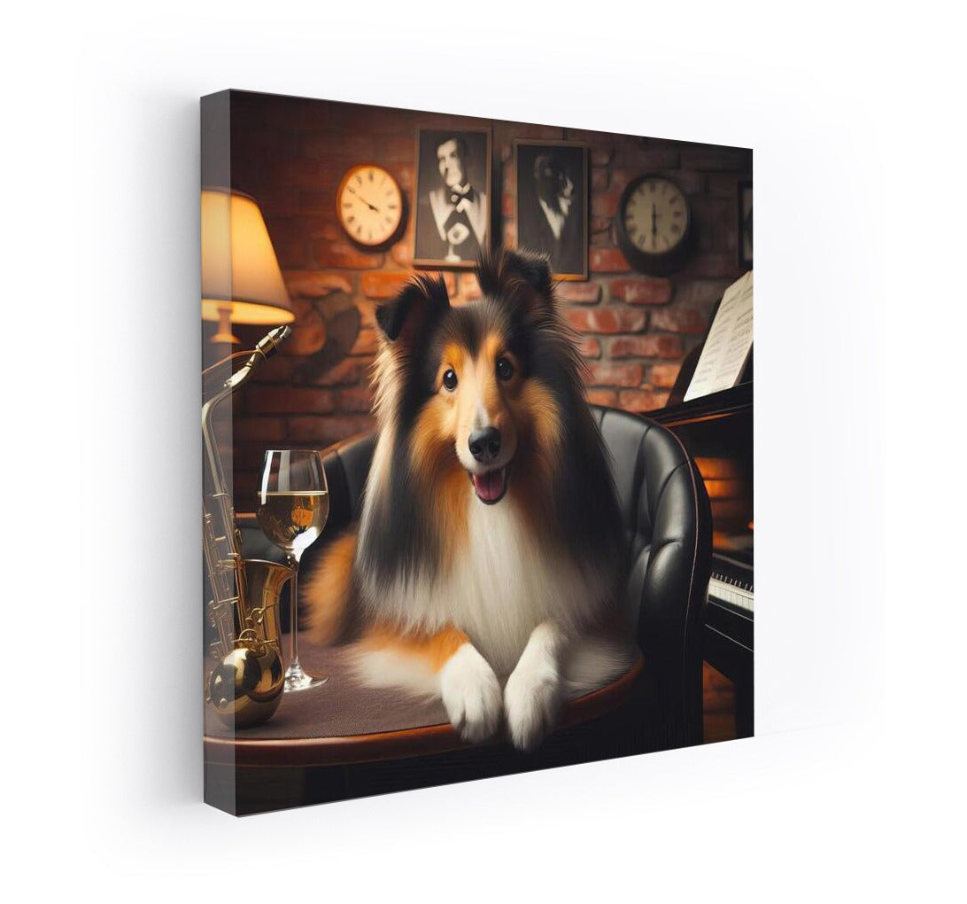 Jazz Evening with Sheltie: Shetland Sheepdog at the Music Club