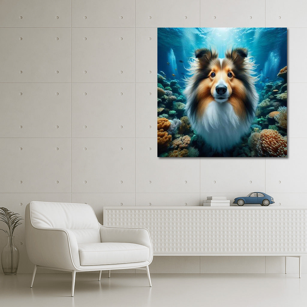Shelties in the Underwater Kingdom: The Magical World of Shetland Sheepdog