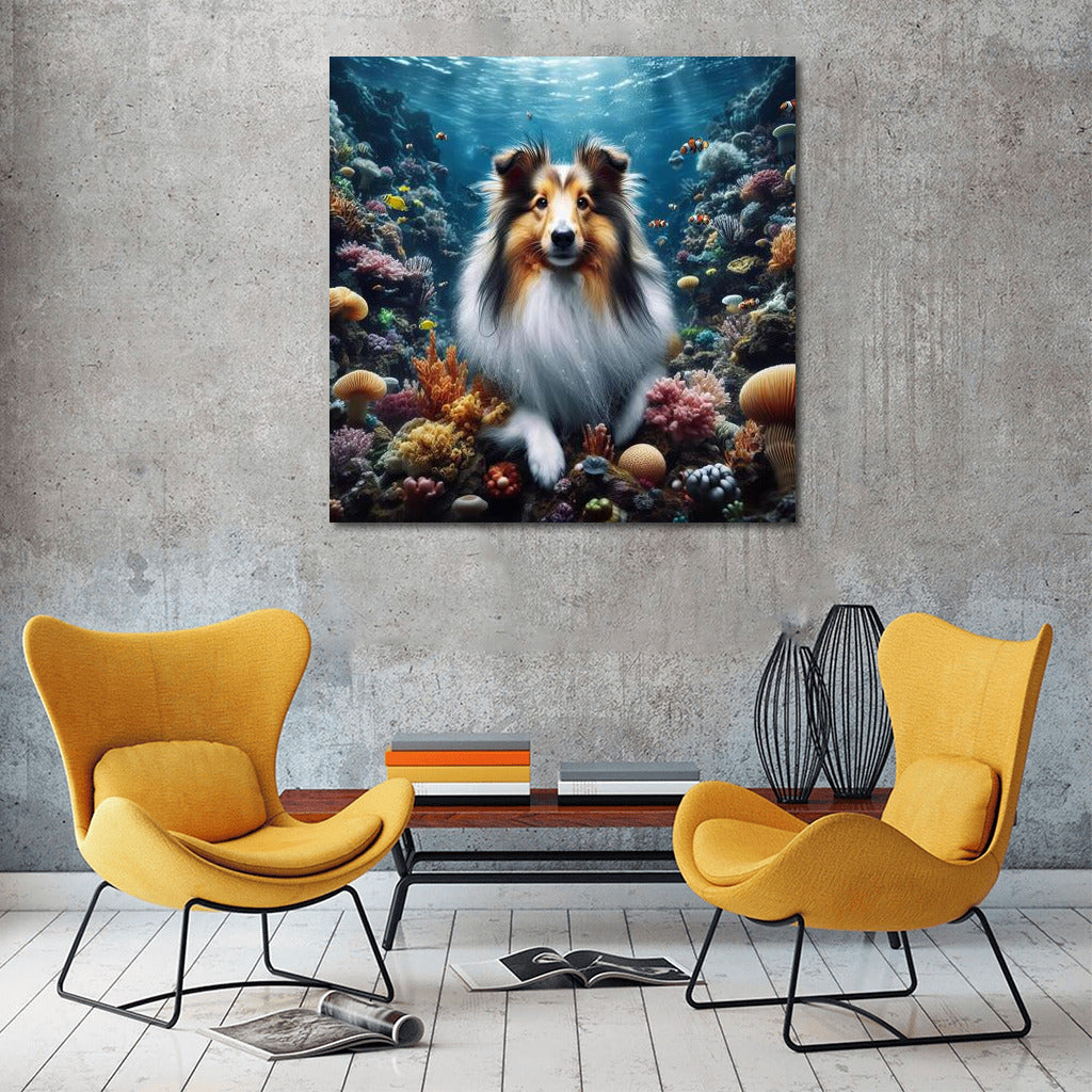Shelties in the Underwater Kingdom: The Magical World of Shetland Sheepdog
