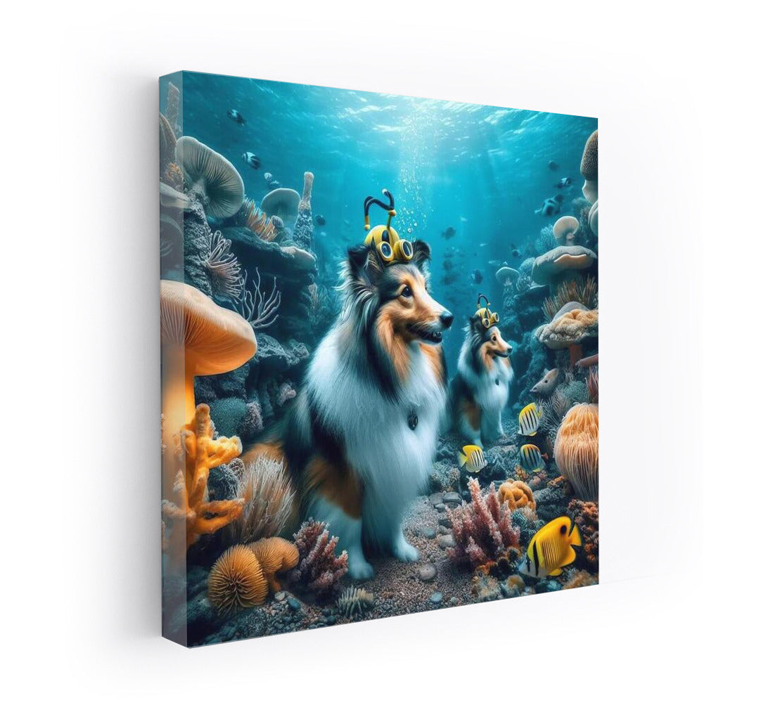 Shelties in the Underwater Kingdom: A Fantasy World for Dog Lovers