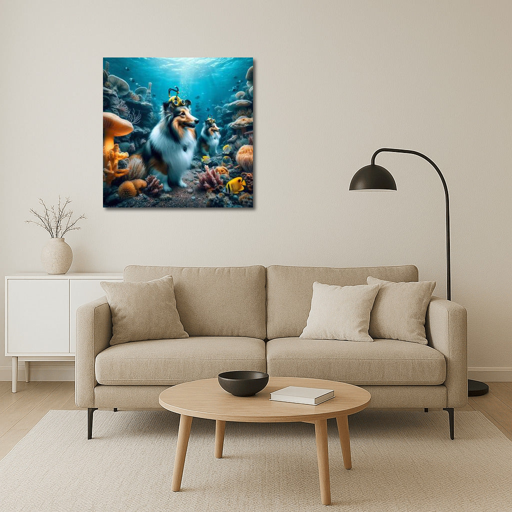 Shelties in the Underwater Kingdom: A Fantasy World for Dog Lovers