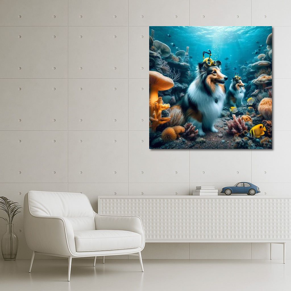 Shelties in the Underwater Kingdom: A Fantasy World for Dog Lovers