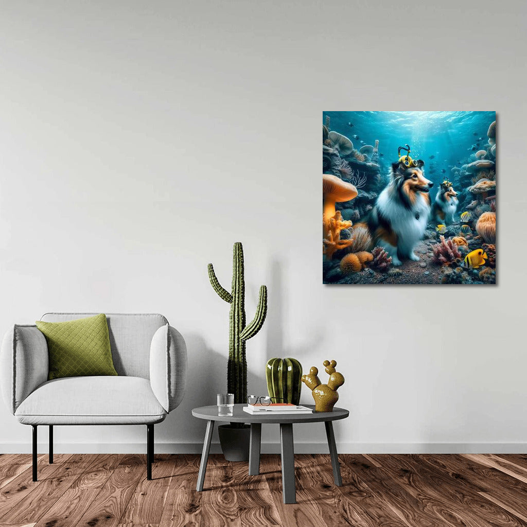 Shelties in the Underwater Kingdom: A Fantasy World for Dog Lovers