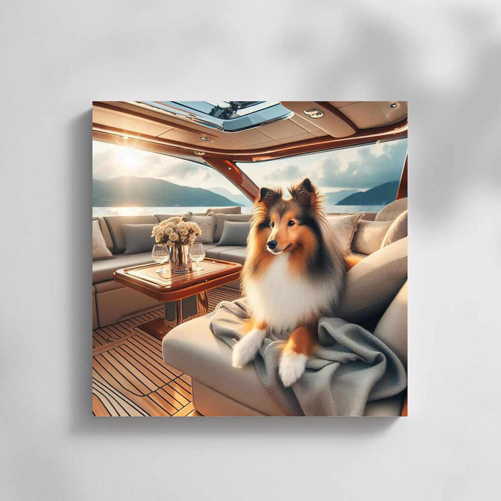 Sheltie on a Yacht: Elegance and Luxury in the Interior