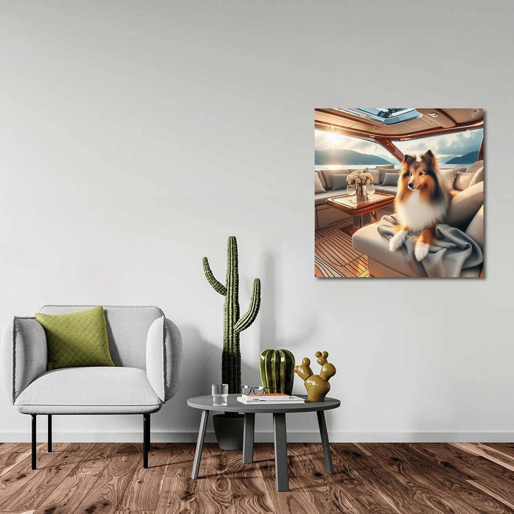 Sheltie on a Yacht: Elegance and Luxury in the Interior