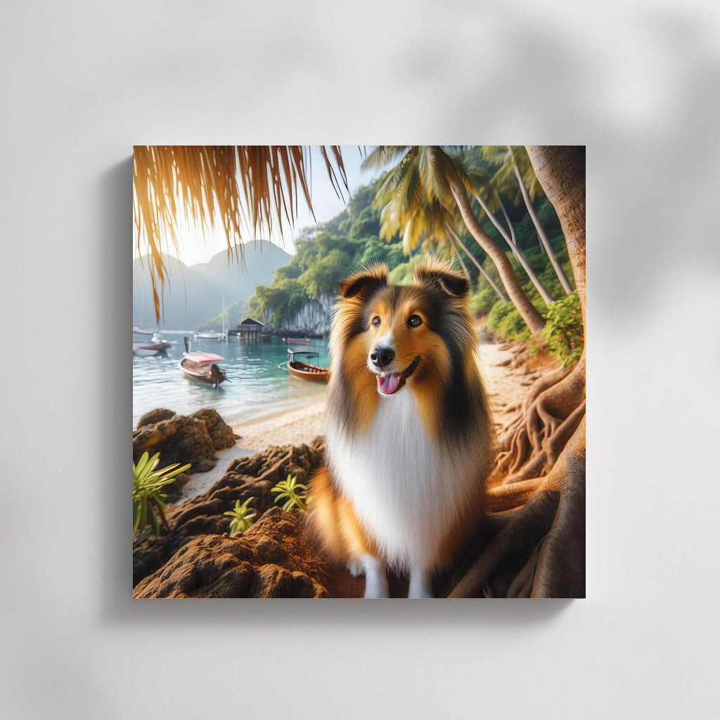 Sheltie in Tropical Paradise: A Nature Lover's Dream Dog