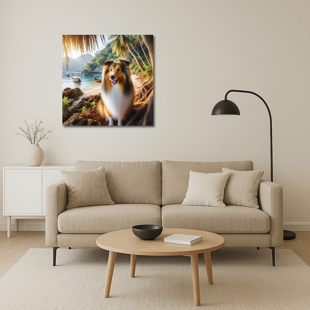 Sheltie in Tropical Paradise: A Nature Lover's Dream Dog