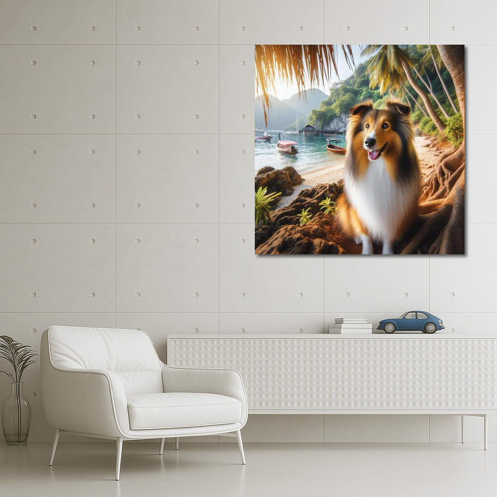 Sheltie in Tropical Paradise: A Nature Lover's Dream Dog