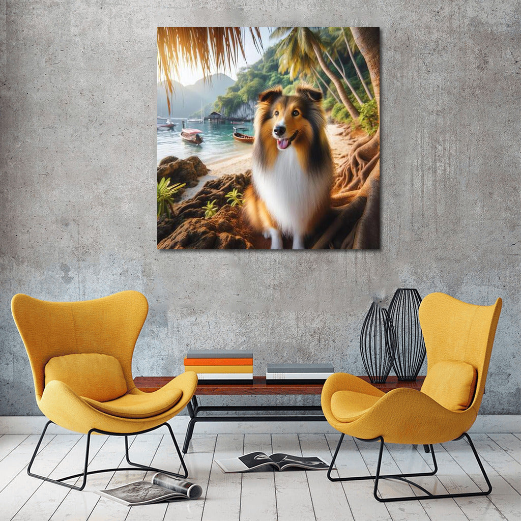 Sheltie in Tropical Paradise: A Nature Lover's Dream Dog