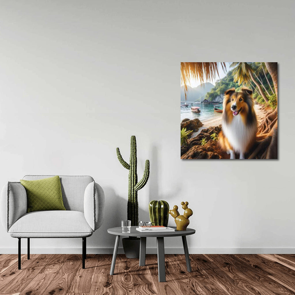 Sheltie in Tropical Paradise: A Nature Lover's Dream Dog