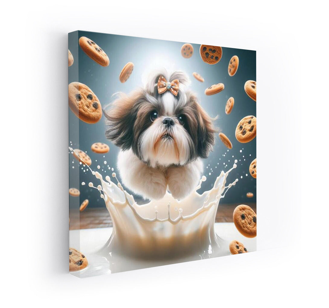Shih Tzu in Milk Dive: Flight of the Cookie