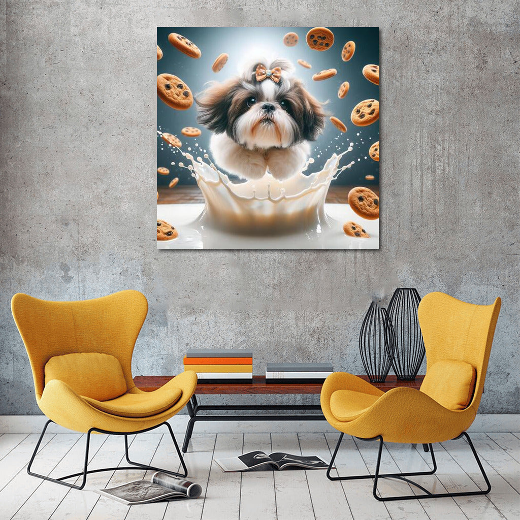 Shih Tzu in Milk Dive: Flight of the Cookie