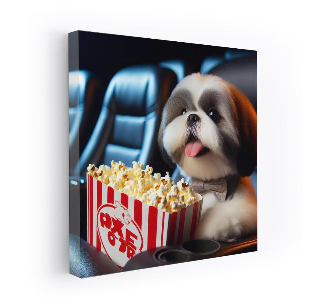 Shih Tzu Movie Fairytale: Popcorn and Movies for Comfort