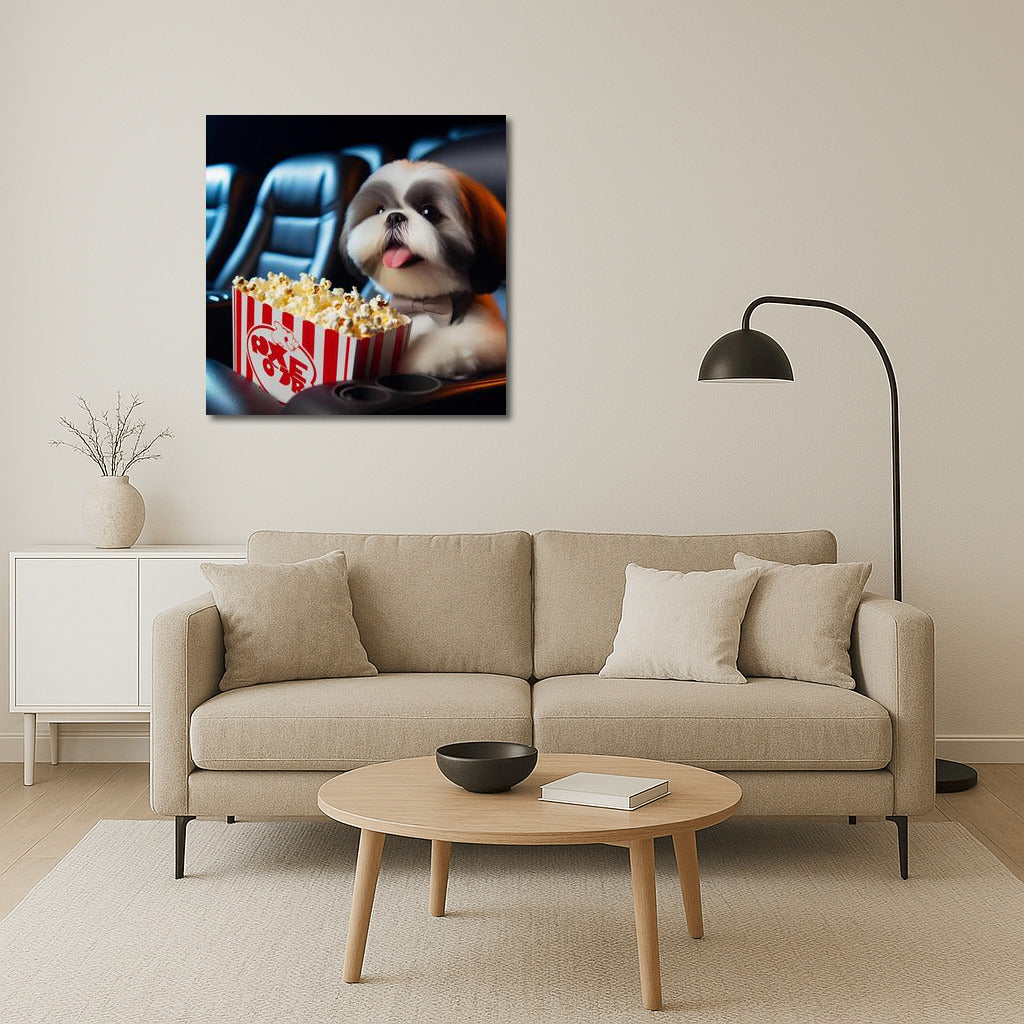 Shih Tzu Movie Fairytale: Popcorn and Movies for Comfort