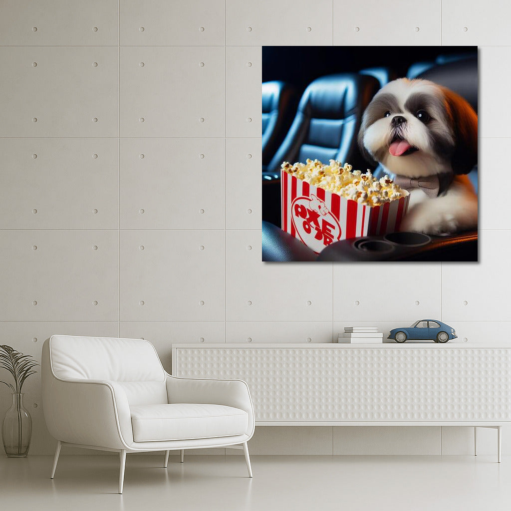 Shih Tzu Movie Fairytale: Popcorn and Movies for Comfort