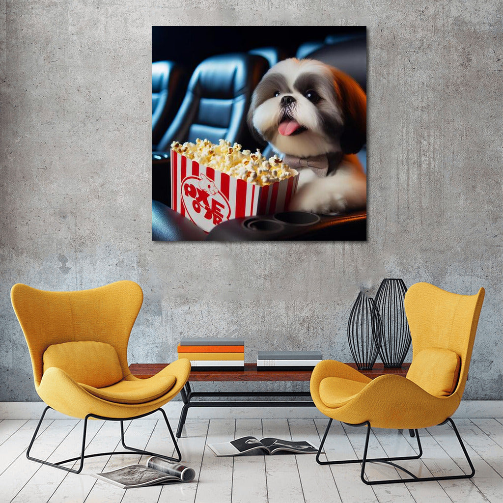 Shih Tzu Movie Fairytale: Popcorn and Movies for Comfort